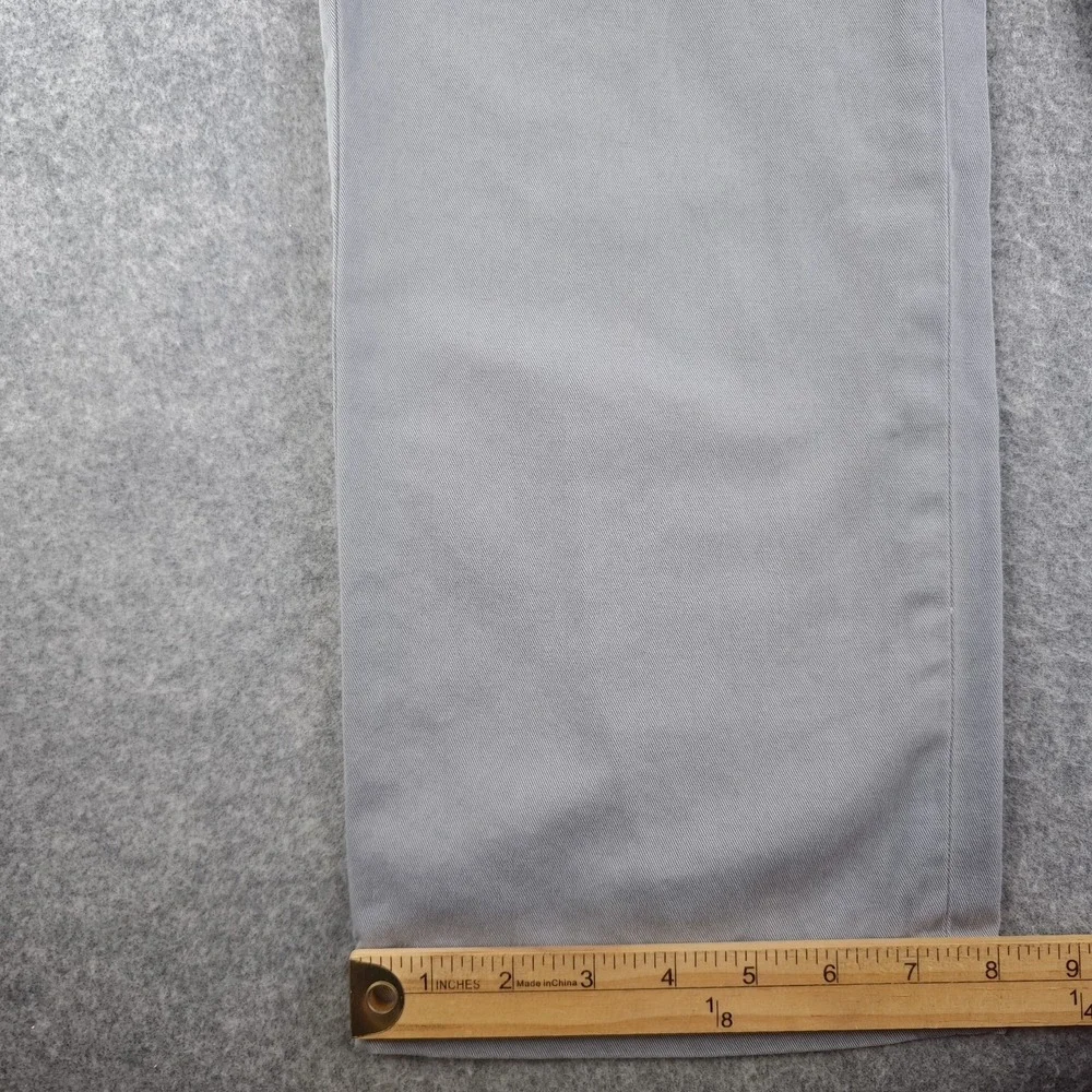Polo Ralph Lauren Chino Pants Mens 32x30 Gray / Blue Solid Classic Fit Straight